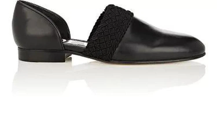 商品Loewe|Flex Leather D'Orsay Loafers,价格¥3645,第1张图片