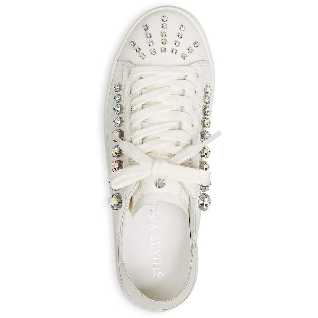 商品Stuart Weitzman|Goldie Shine Convertible Womens Leather Embellished Casual and Fashion Sneakers,价格¥2012,第3张图片详细描述