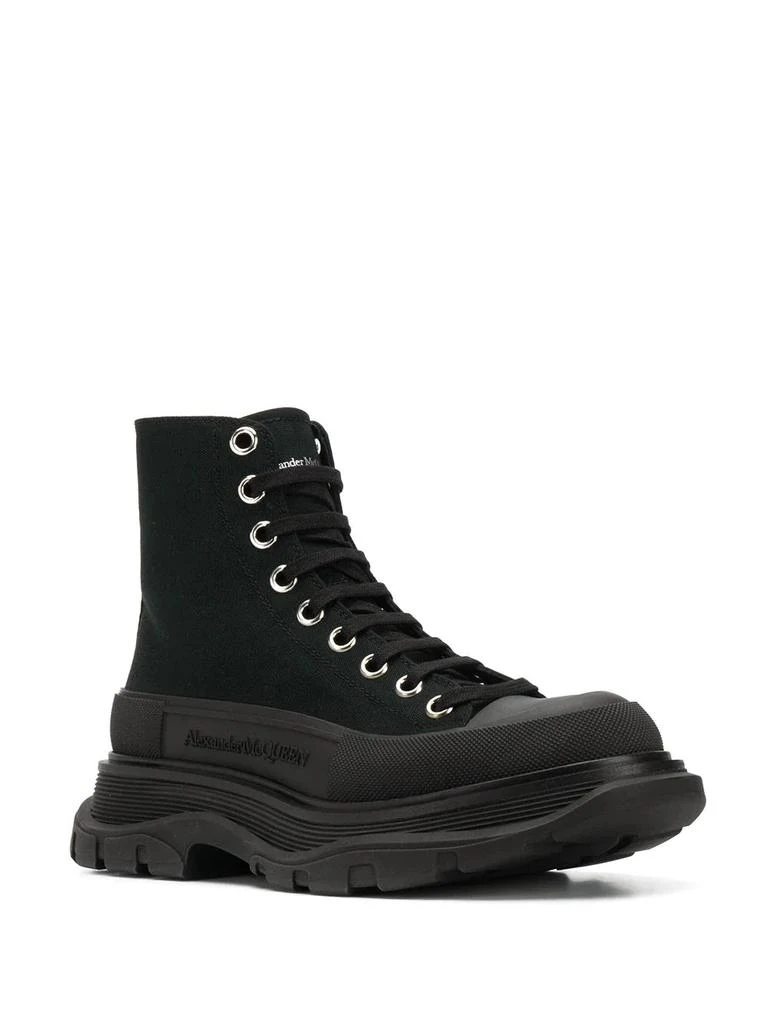 商品Alexander McQueen|ALEXANDER MCQUEEN WOMEN TREAD SLICK CHUNKY ANKLE BOOTS,价格¥2511,第3张图片详细描述