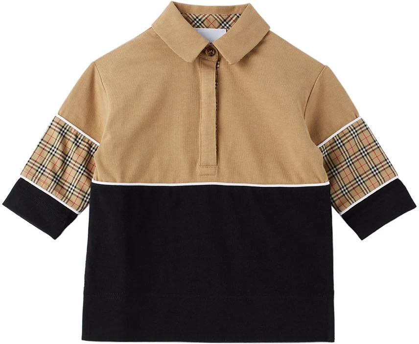 商品Burberry|驼色 & 黑色 Mandie 婴儿衬衫,价格¥2427,第1张图片