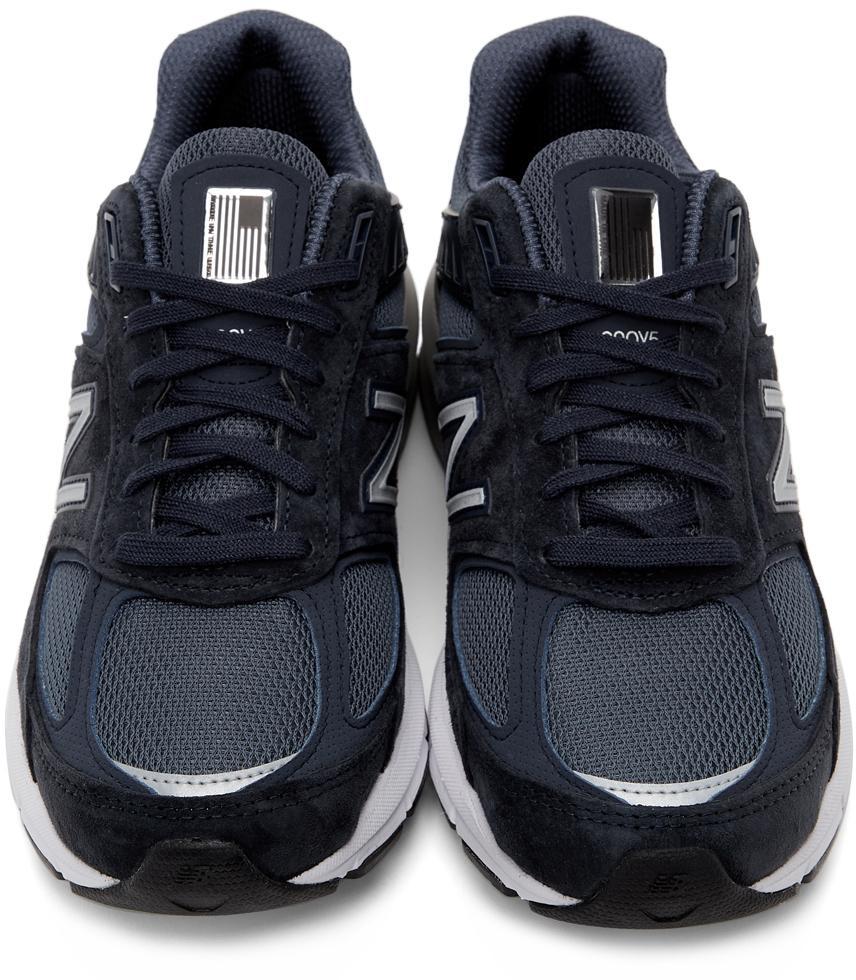 商品New Balance|Navy Made In USA 990v5 Low Sneakers,价格¥1626,第7张图片详细描述