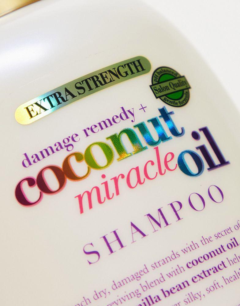OGX Damage Remedy+ Coconut Miracle Oil Shampoo 385ml商品第2张图片规格展示