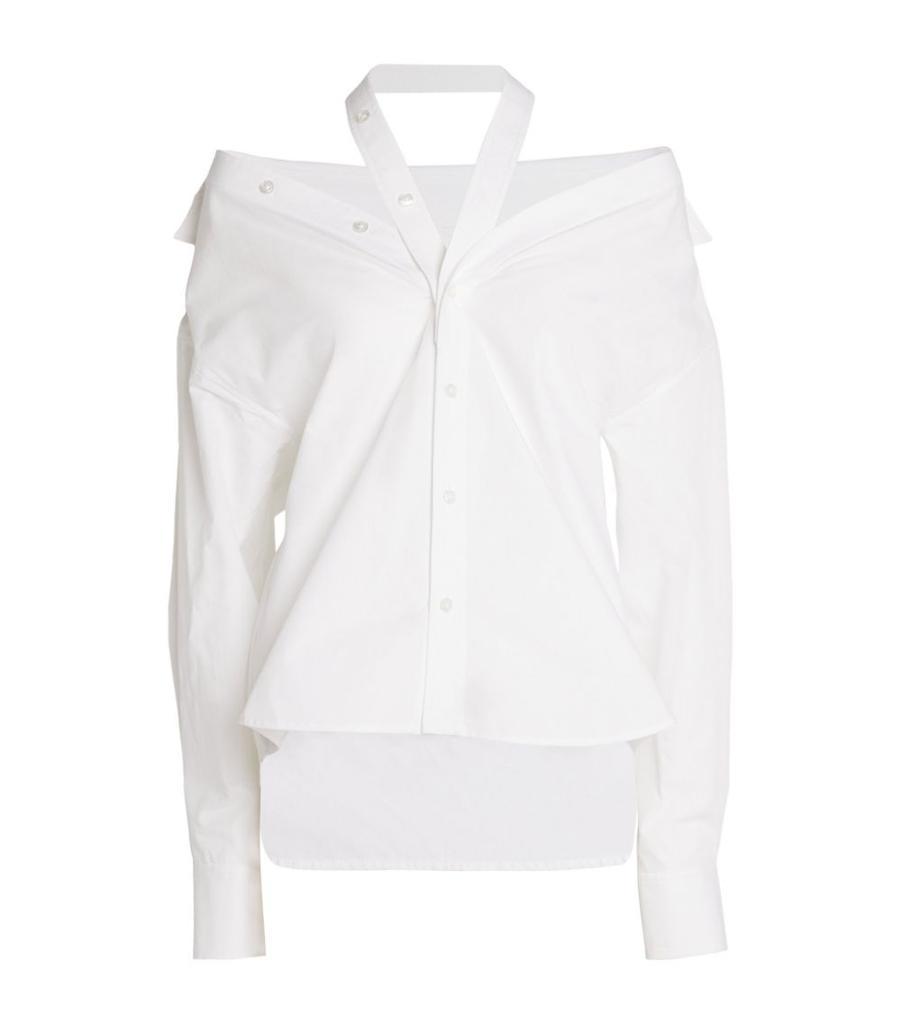 商品Alexander Wang|Cotton Cold-Shoulder Shirt,价格¥3404,第1张图片