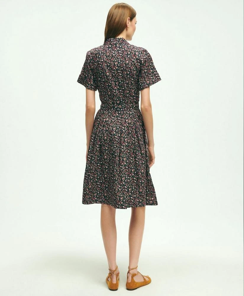 商品Brooks Brothers|Cotton Floral Print Shirt Dress,价格¥787,第5张图片详细描述