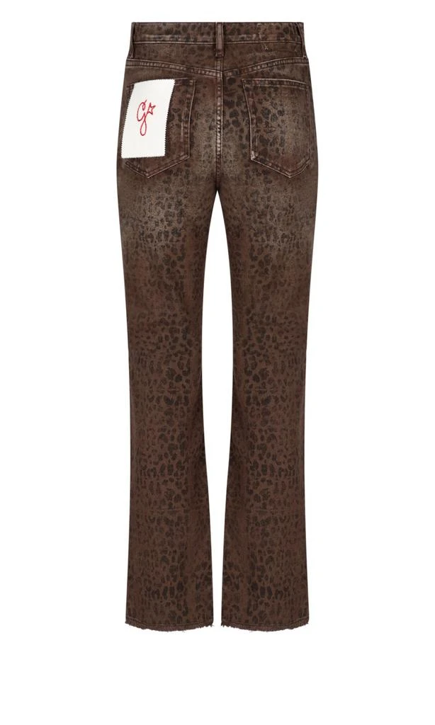 商品Golden Goose|Golden Goose Deluxe Brand Leopard Printed Flared Jeans,价格¥1915,第3张图片详细描述