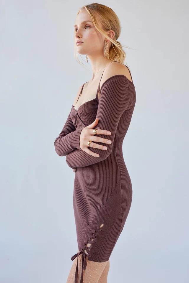 UO Jezebel Corset Ribbed Mini Dress商品第3张图片规格展示