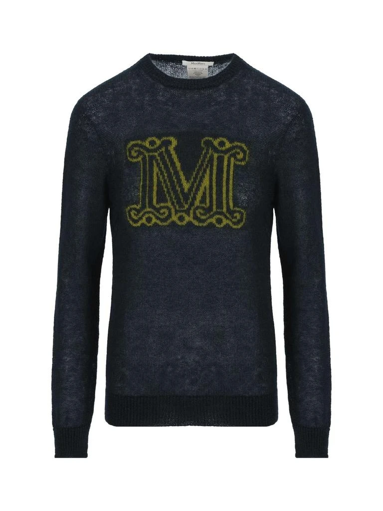 商品Max Mara|Max Mara Logo Intarsia Crewneck Jumper,价格¥1040,第1张图片详细描述