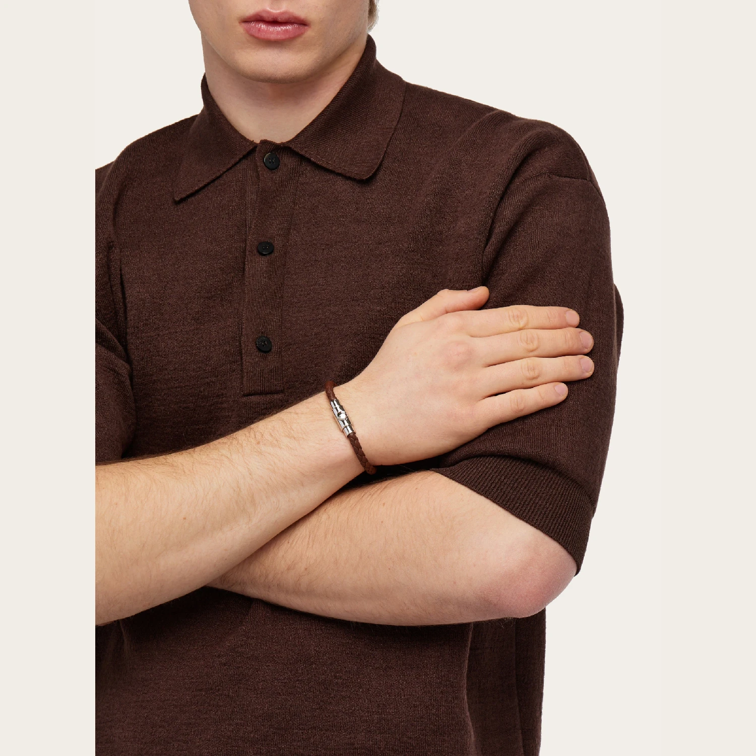 【预售】 菲拉格慕 24秋冬 男士 手镯 Bracelet tressé (L) 773540 675939 商品