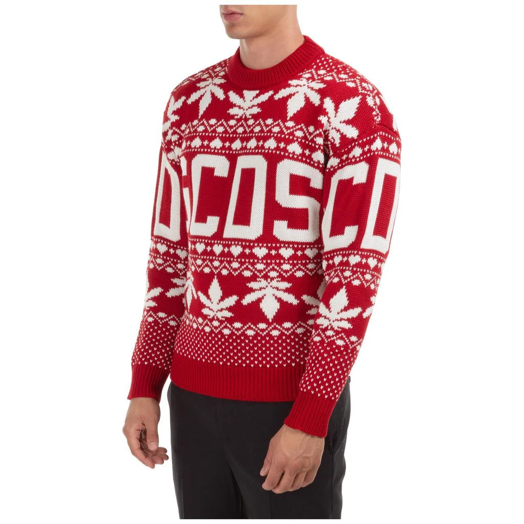 商品GCDS|GCDS Christmas Logo Intarsia Crewneck Sweater,价格¥1541,第5张图片详细描述