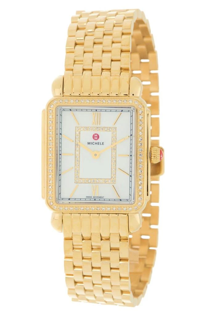 商品Michele|Deco II Diamond Bracelet Watch, 29mm - 0.52ct.,价格¥13510,第1张图片
