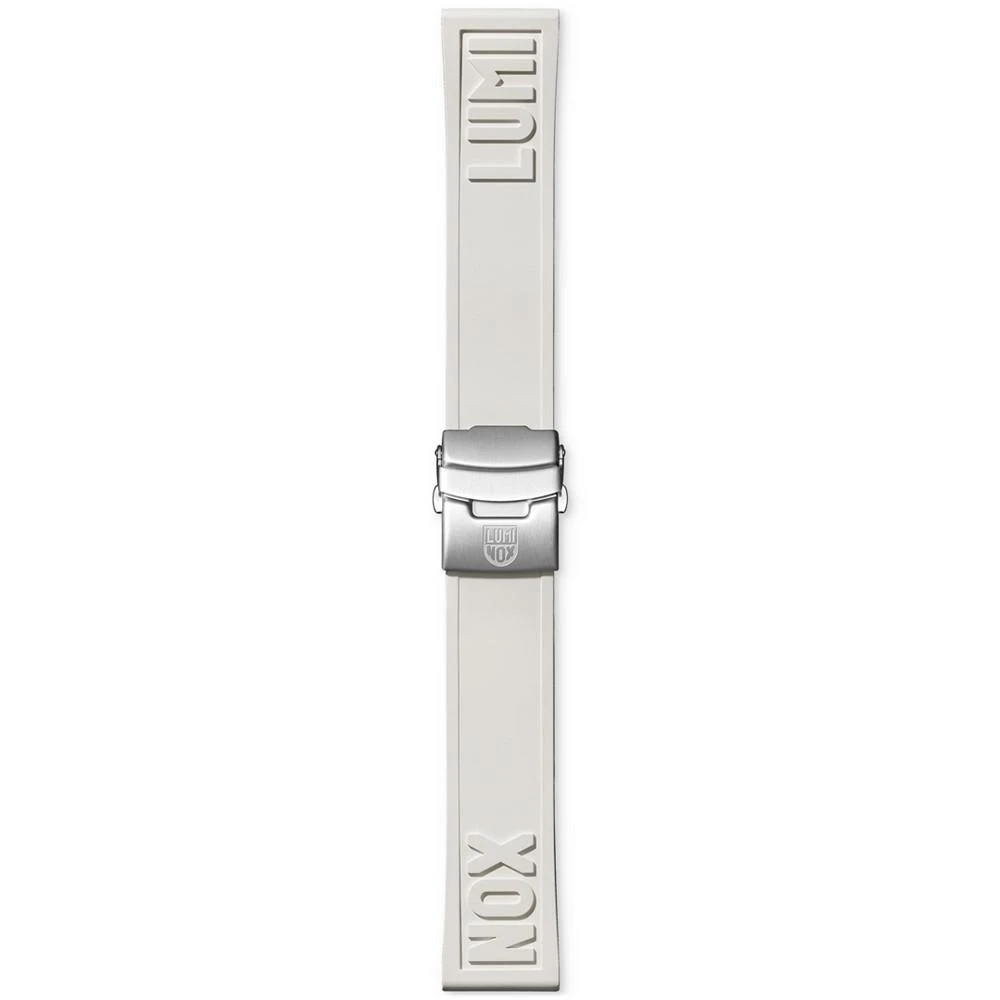 商品Luminox|Interchangeable White Rubber Watch Strap,价格¥656,第1张图片