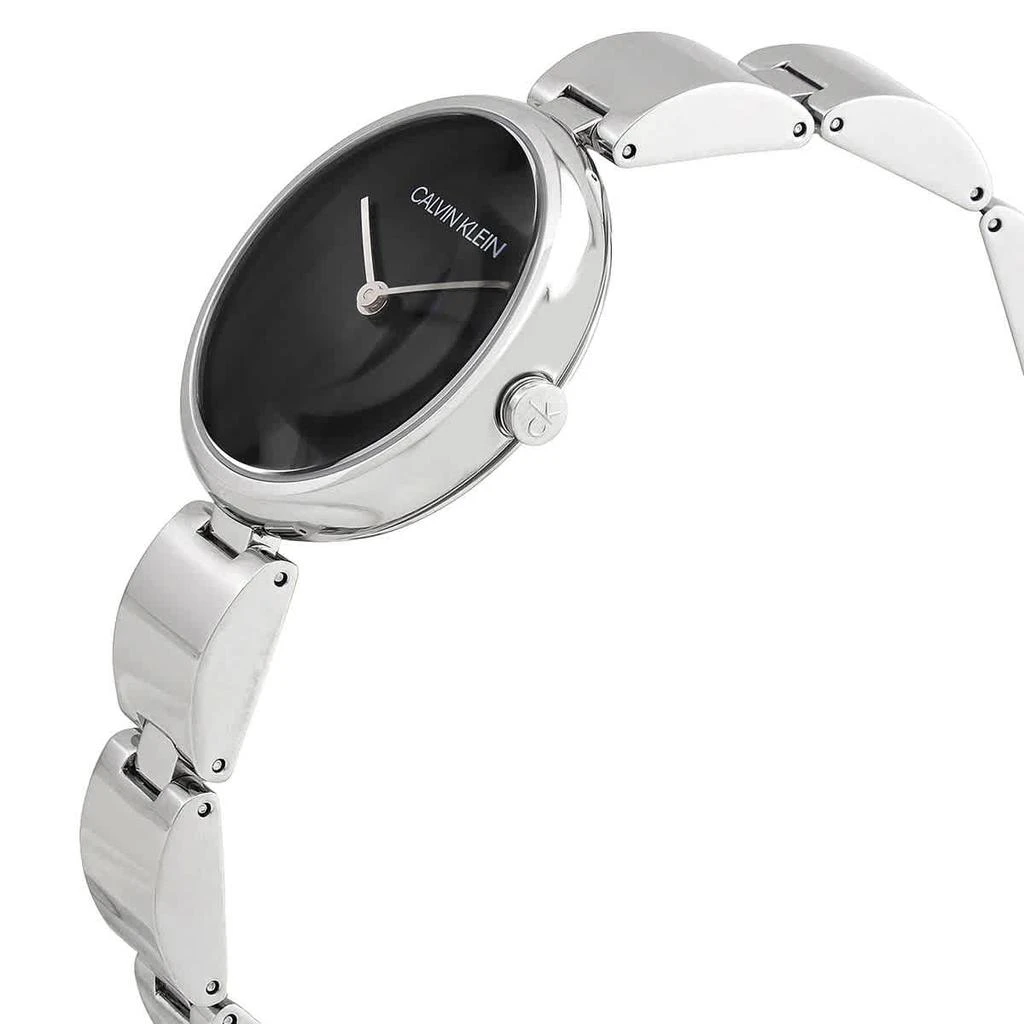 商品Calvin Klein|Calvin Klein Wavy Quartz Black Dial Ladies Watch K9U23141,价格¥299,第2张图片详细描述