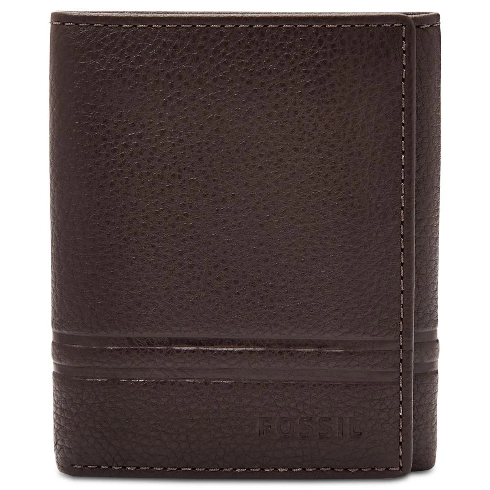 商品Fossil|Men's Wilder Leather Tri-Fold Wallet,价格¥167,第1张图片