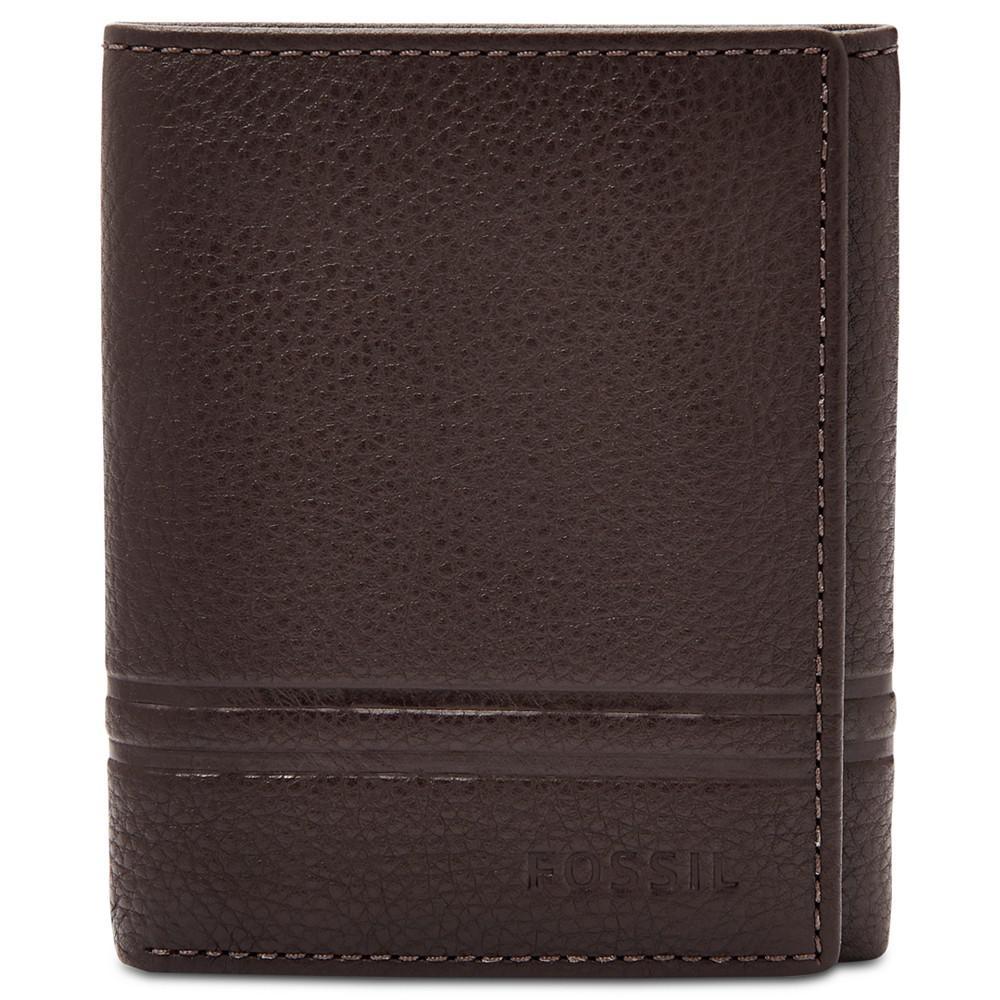 商品Fossil|Men's Wilder Leather Tri-Fold Wallet,价格¥410,第1张图片