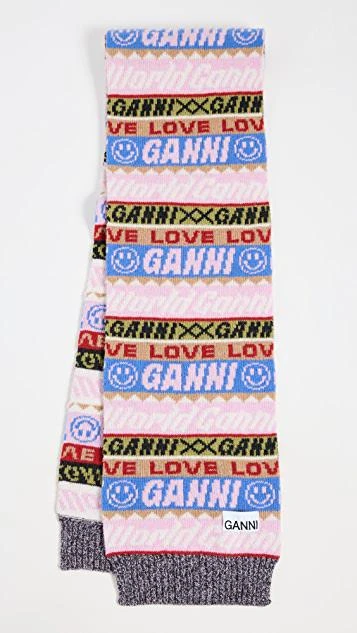 商品Ganni|图案羊毛围巾,价格¥1247,第3张图片详细描述