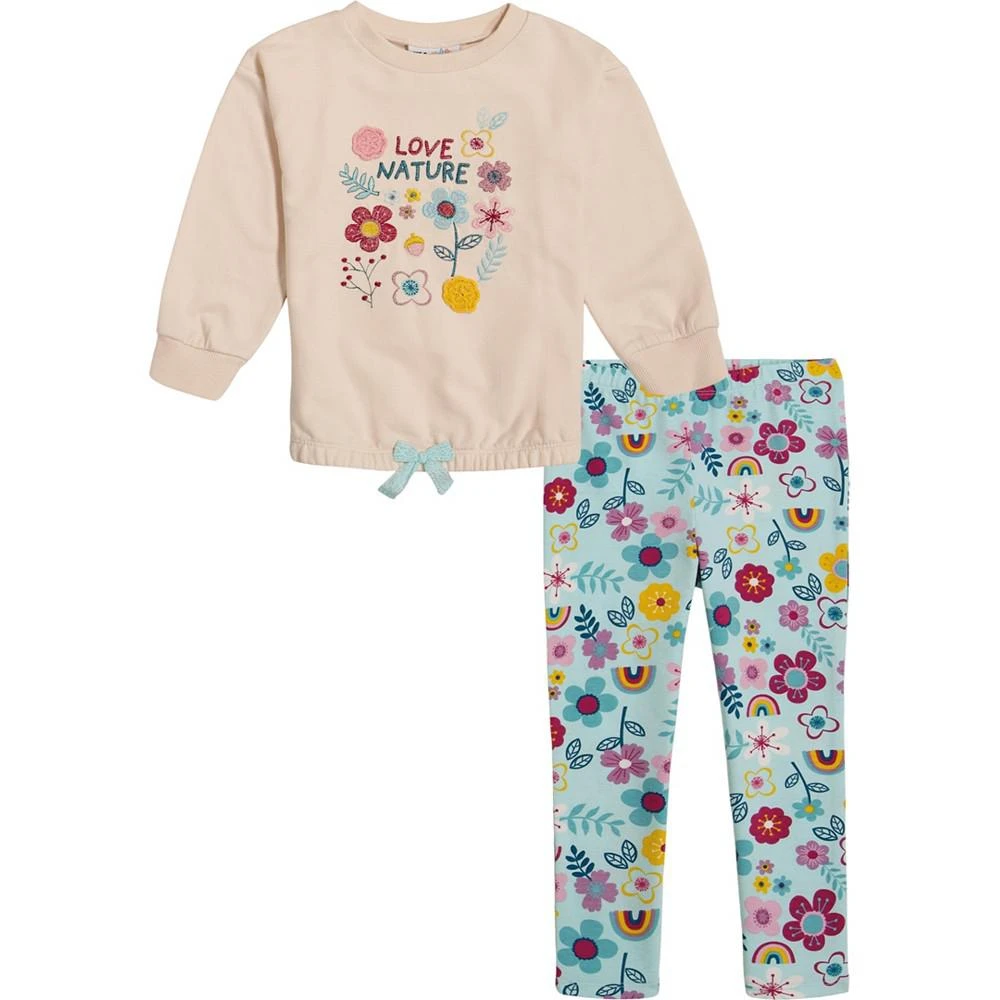 商品KIDS HEADQUARTERS|Baby Girls Tunic and Floral Leggings, 2 Piece Set,价格¥181,第1张图片