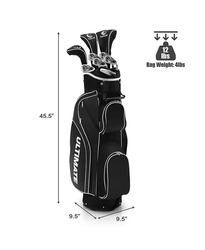 商品Costway|Ladies Womens Complete Golf Clubs Set 10 Pieces Includes Alloy Driver,价格¥1637,第3张图片详细描述