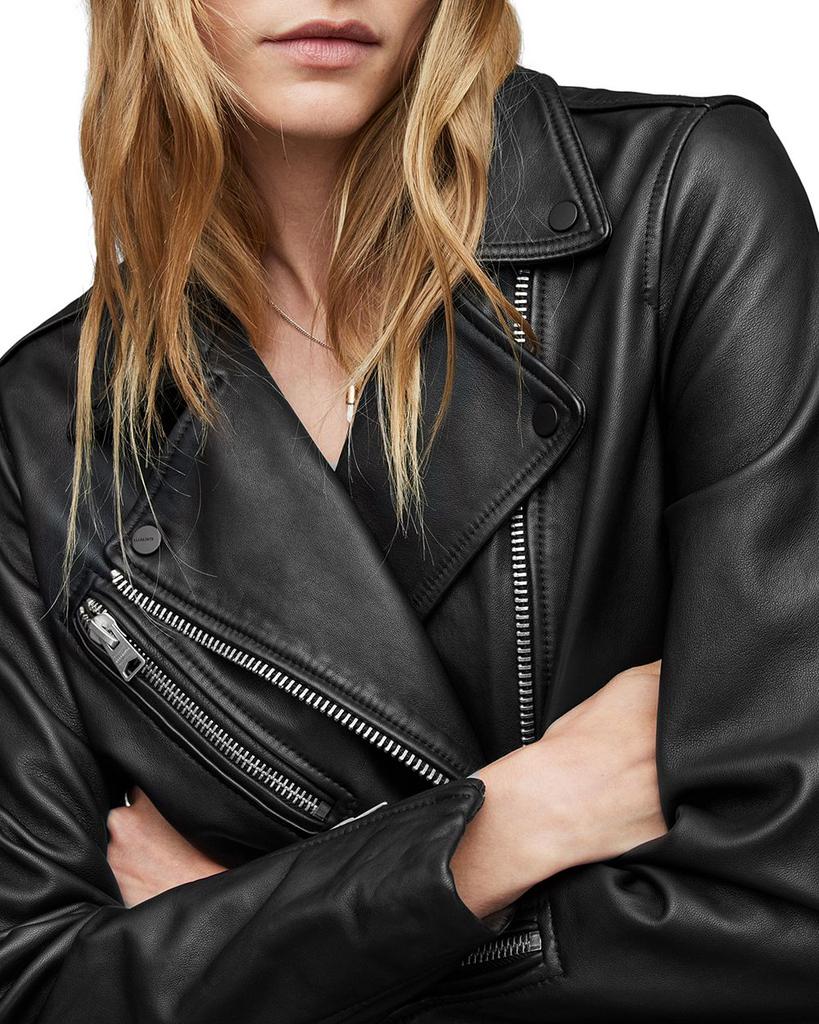 Billie Leather Biker Jacket商品第8张图片规格展示
