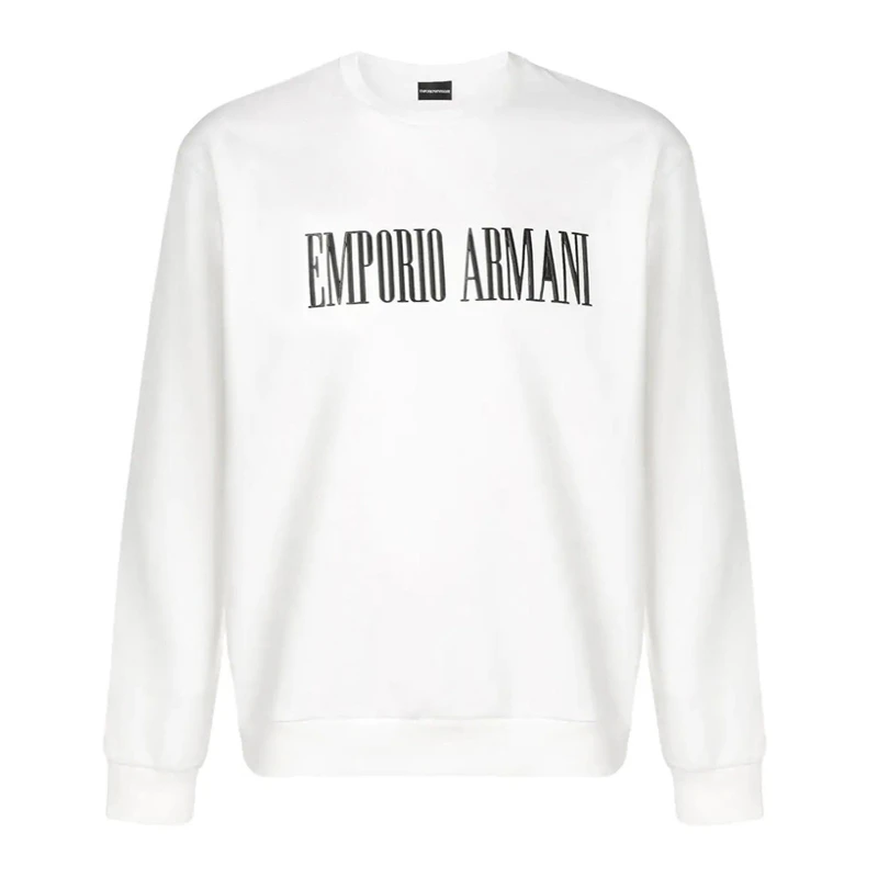 商品Emporio Armani|Emporio Armani 安普里奥 阿玛尼 米白色男士长袖卫衣 3G1M63-J07Z-0129,价格¥903,第1张图片