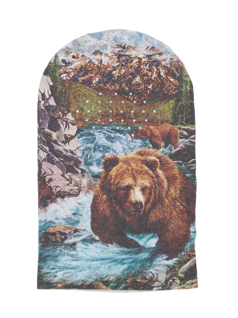 商品BLACK BRAND LOS ANGELES|Bears Print Hooded Face Mask,价格¥154,第1张图片