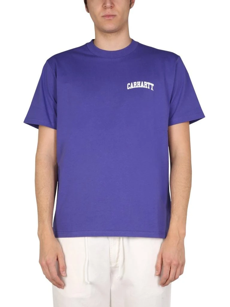 商品Carhartt|Carhartt WIP Logo Printed Crewneck T-Shirt,价格¥164,第1张图片