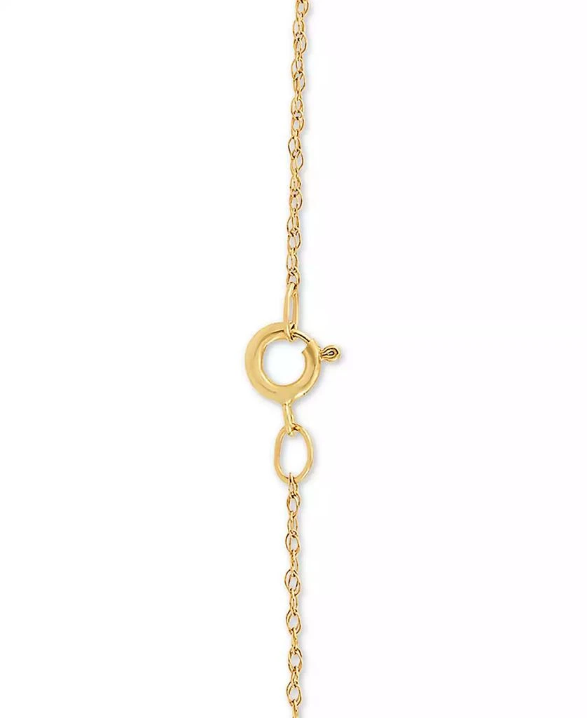 商品Macy's|Cubic Zirconia Cross 18" Pendant Necklace in 14k Gold,价格¥1148,第3张图片详细描述