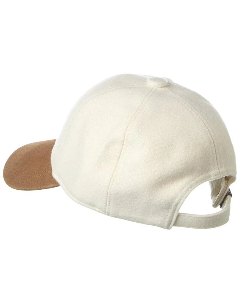 商品Bruno Magli|Leather-Trim Wool-Blend Baseball Cap,价格¥402,第2张图片详细描述