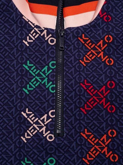 商品Kenzo|Little Girl's & Girl's Cross-Print Logo Dress,价格¥564,第5张图片详细描述