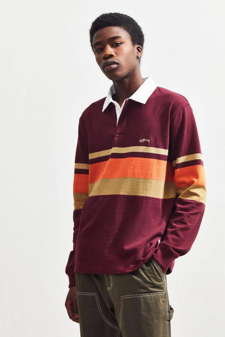 商品STUSSY|Stussy Lucas Stripe Rugby Shirt,价格¥454,第1张图片