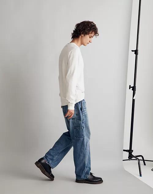 Flannel-Lined Carpenter Jeans in Kenton Wash商品第2张图片规格展示