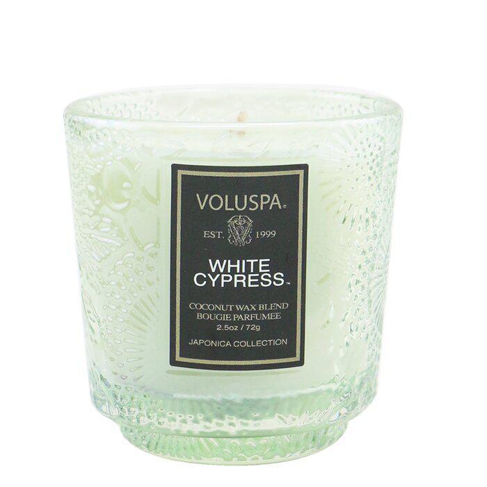 商品Voluspa|Voluspa 小浮雕蕾丝杯 - 白羽松 72g/2.5oz,价格¥138,第1张图片
