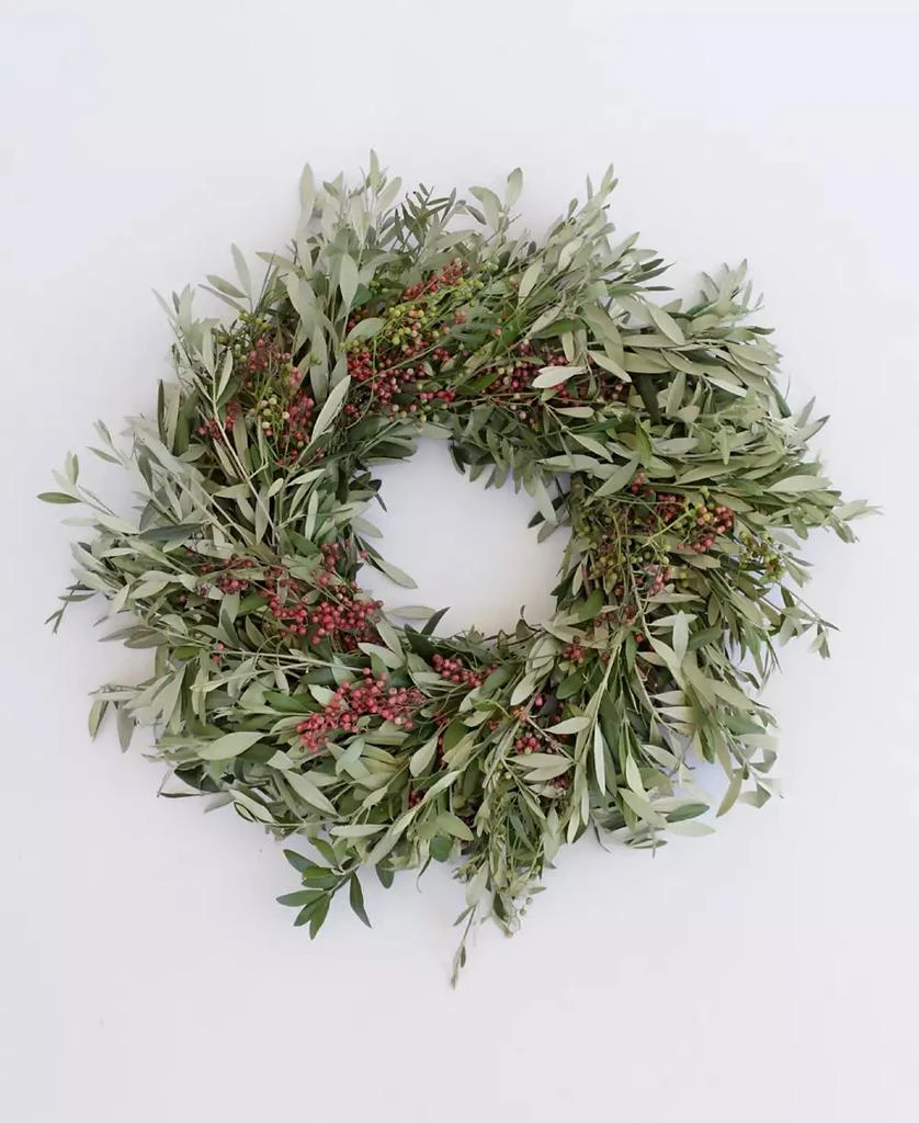 商品Magnolia Supply Co|Fresh Olive and Pepperberry Wreath, 20",价格¥710,第1张图片