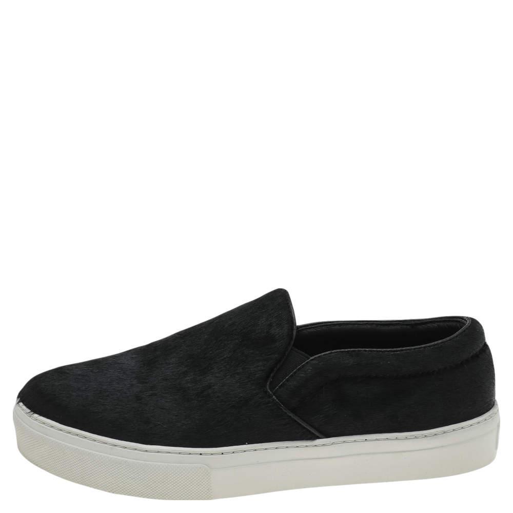 商品[二手商品] Celine|Celine Black Pony Hair Slip On Sneakers Size 40,价格¥2269,第4张图片详细描述