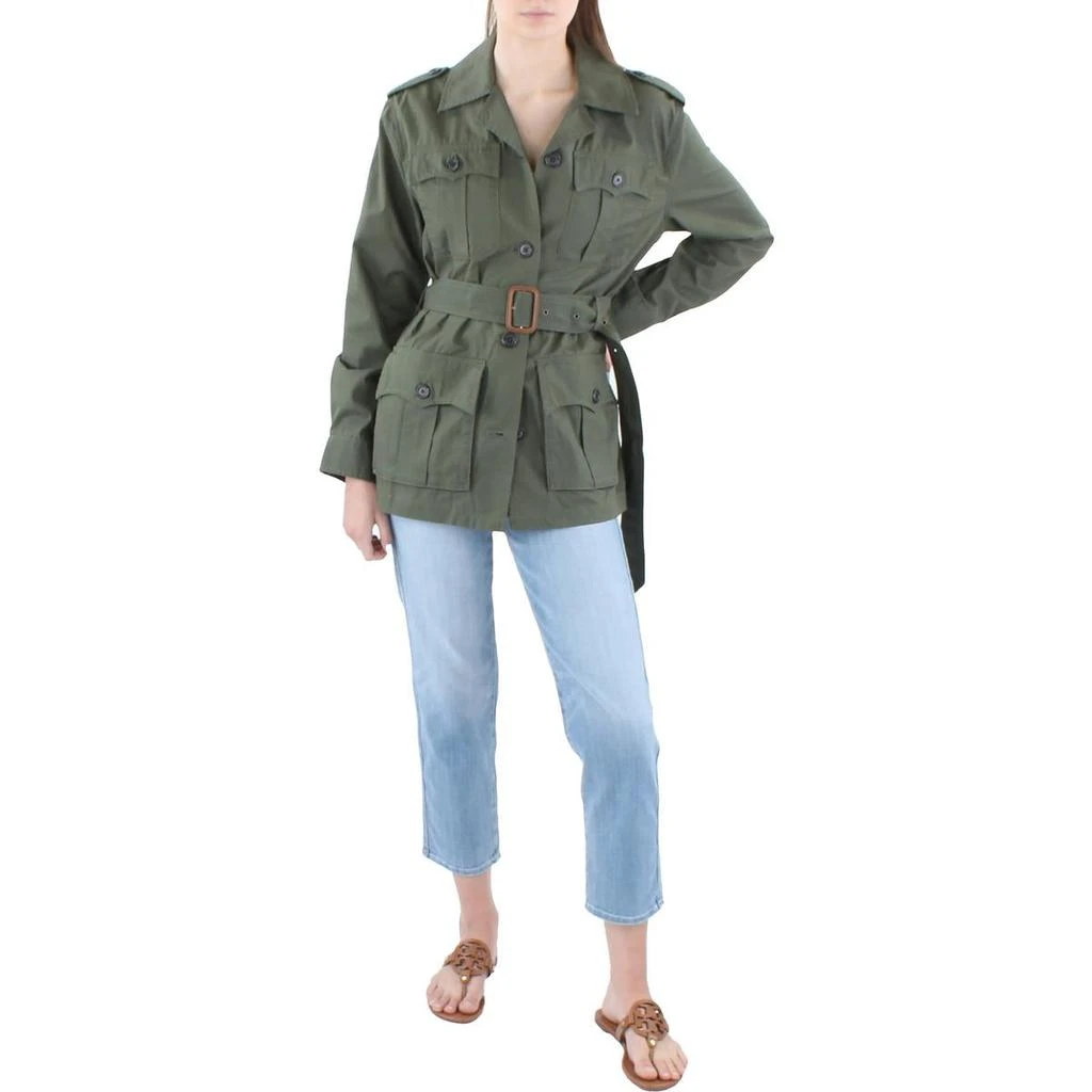 商品Ralph Lauren|Lauren Ralph Lauren Womens Twill Short Utility Jacket,价格¥551,第1张图片