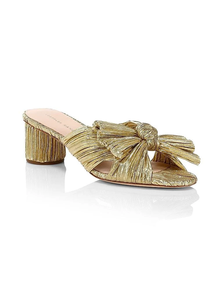 商品Loeffler Randall|Emilia Pleated Knot Mules,价格¥2604,第2张图片详细描述