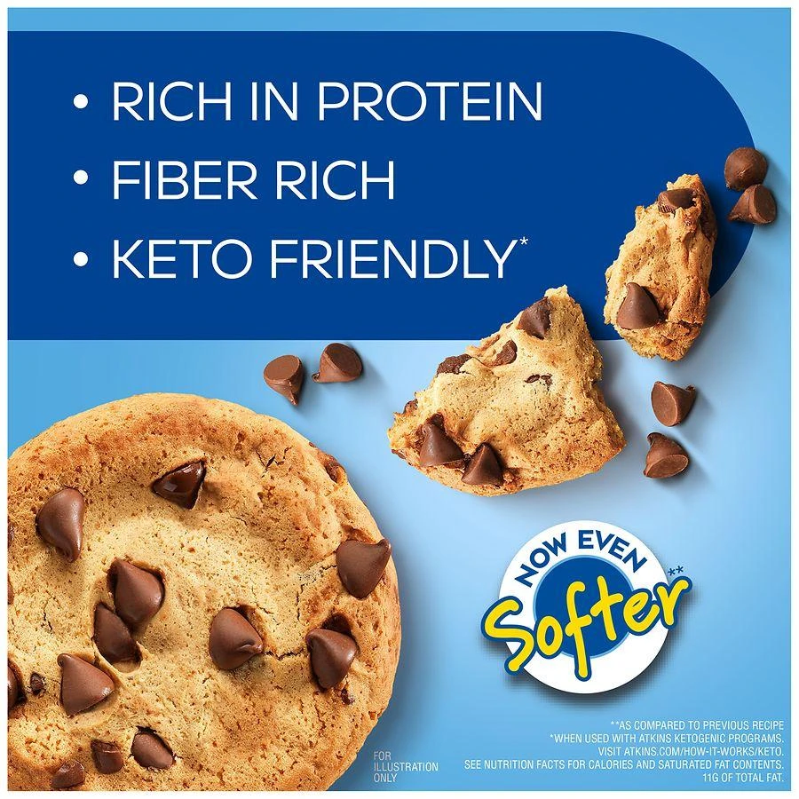 商品Atkins Anytime Snacks|Protein Cookies Chocolate Chip,价格¥59,第5张图片详细描述