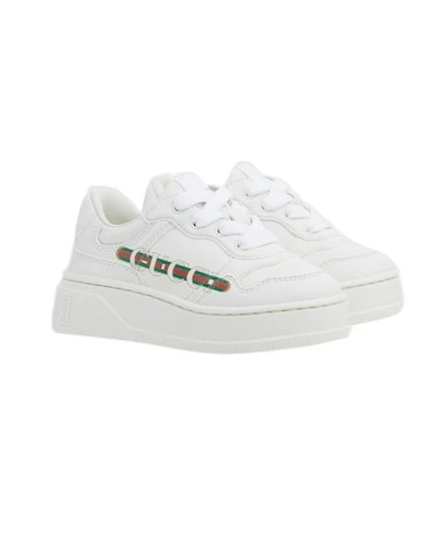 商品Gucci|Gucci 男童运动鞋 8136002SH509014 白色,价格¥3554,第3张图片详细描述