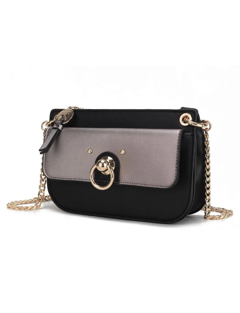 Jill Vegan Leather Women’s Color Block Crossbody Bag 商品