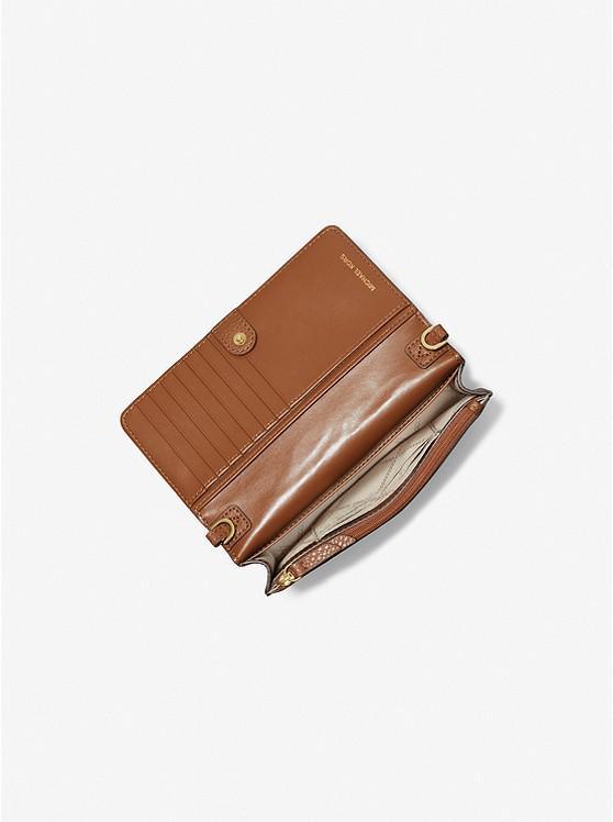 商品Michael Kors|Jet Set Small Studded Faux Leather and Logo Smartphone Crossbody Bag,价格¥425,第4张图片详细描述