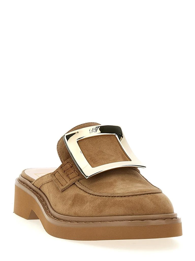 商品Roger Vivier|Viv Flat Shoes Brown,价格¥5735,第2张图片详细描述