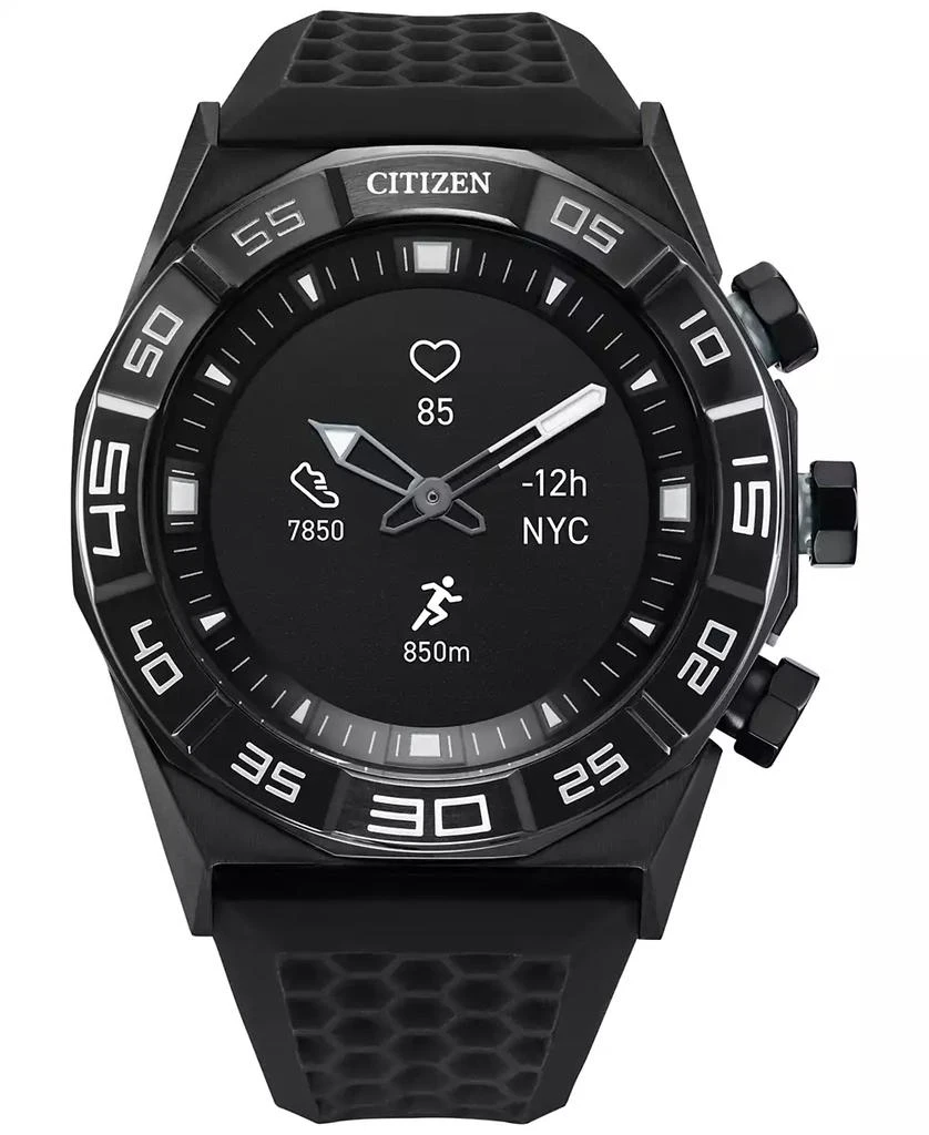 商品Citizen|Men's CZ Smart Hybrid HR Black Strap Smart Watch 44mm,价格¥1309,第1张图片