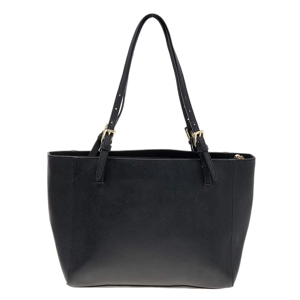 商品[二手商品] Tory Burch|Tory Burch Black Leather Medium York Buckle Tote,价格¥1176,第6张图片详细描述