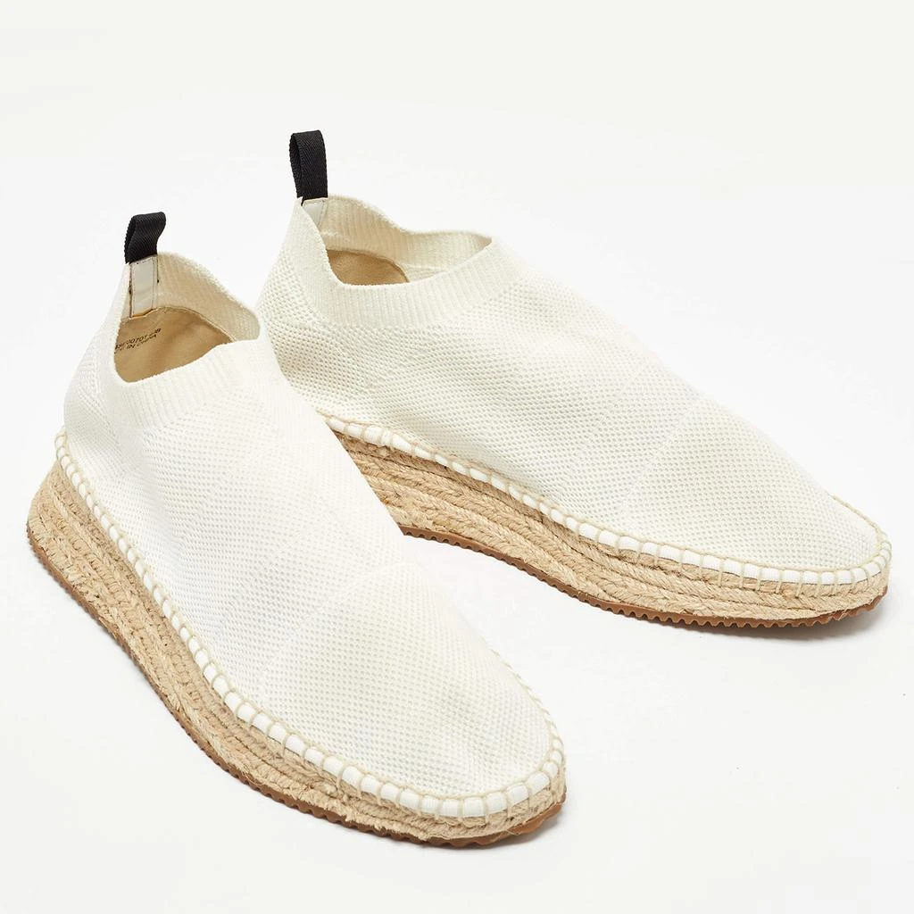 商品Alexander Wang|Alexander Wang Off White Knit Fabric Dylan Espadrille Flats Size 40,价格¥1694,第4张图片详细描述