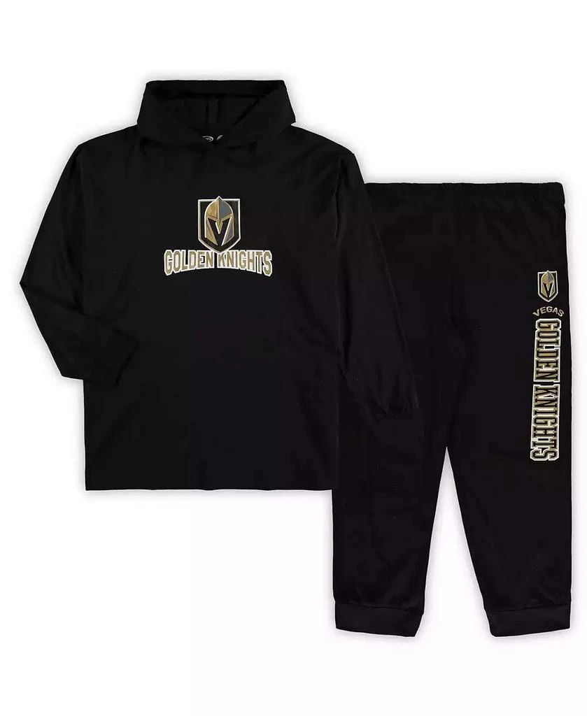 商品Concepts Sport|Men's Black Vegas Golden Knights Big and Tall Pullover Hoodie and Joggers Sleep Set,价格¥471,第2张图片详细描述