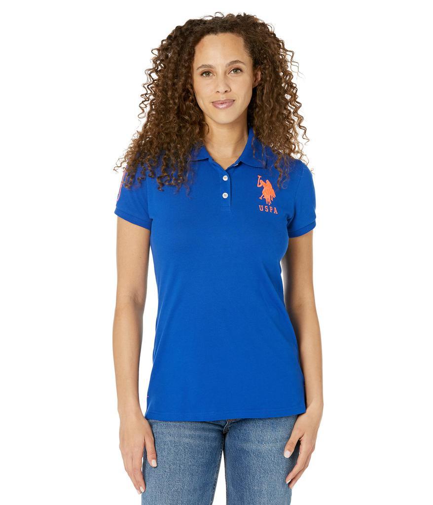 商品U.S. POLO ASSN.|Neon Logos Short Sleeve Polo Shirt,价格¥103-¥191,第1张图片