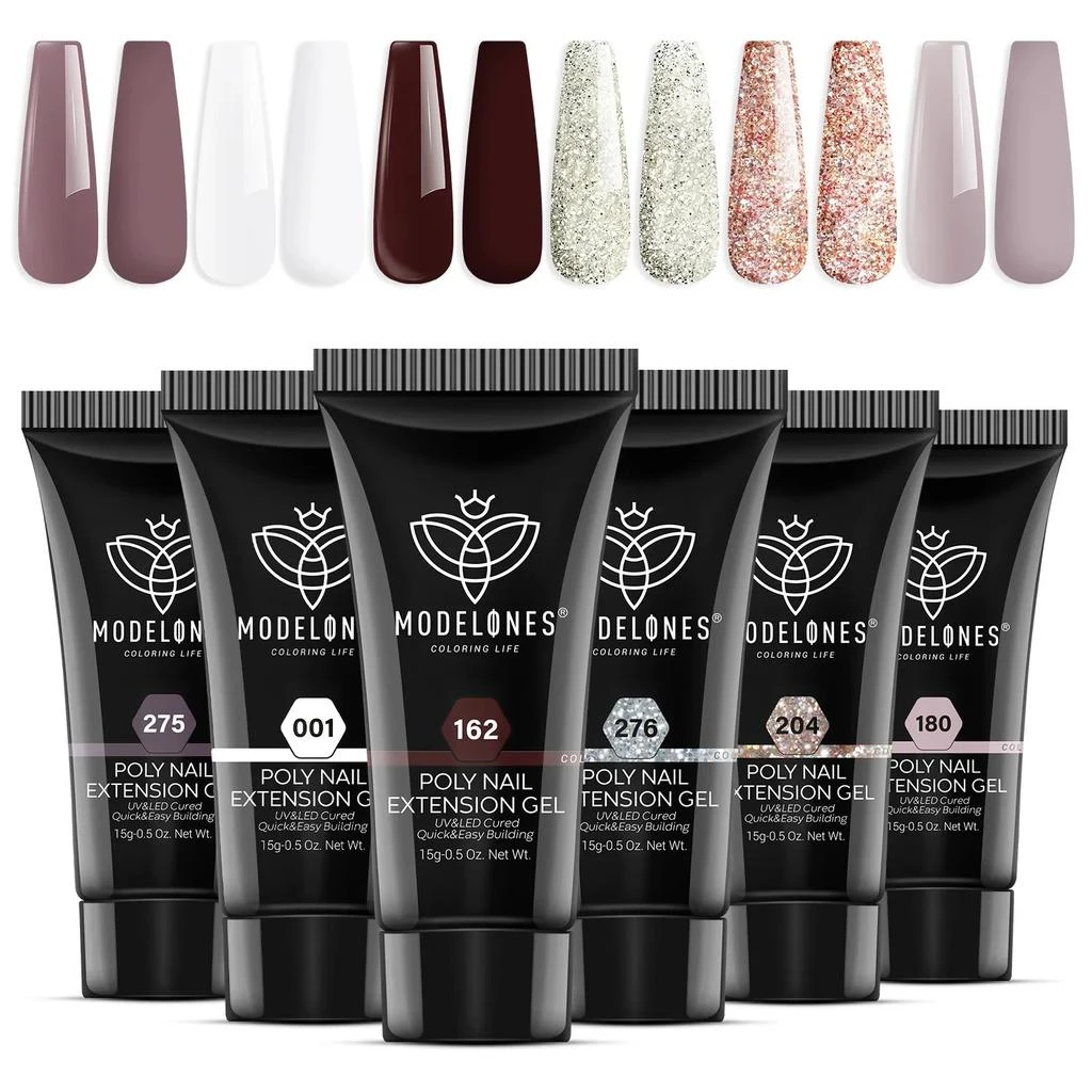 商品[国内直发] MODELONES|Yours Truly - 6 Shades Poly Nail Gel Set,价格¥189,第1张图片