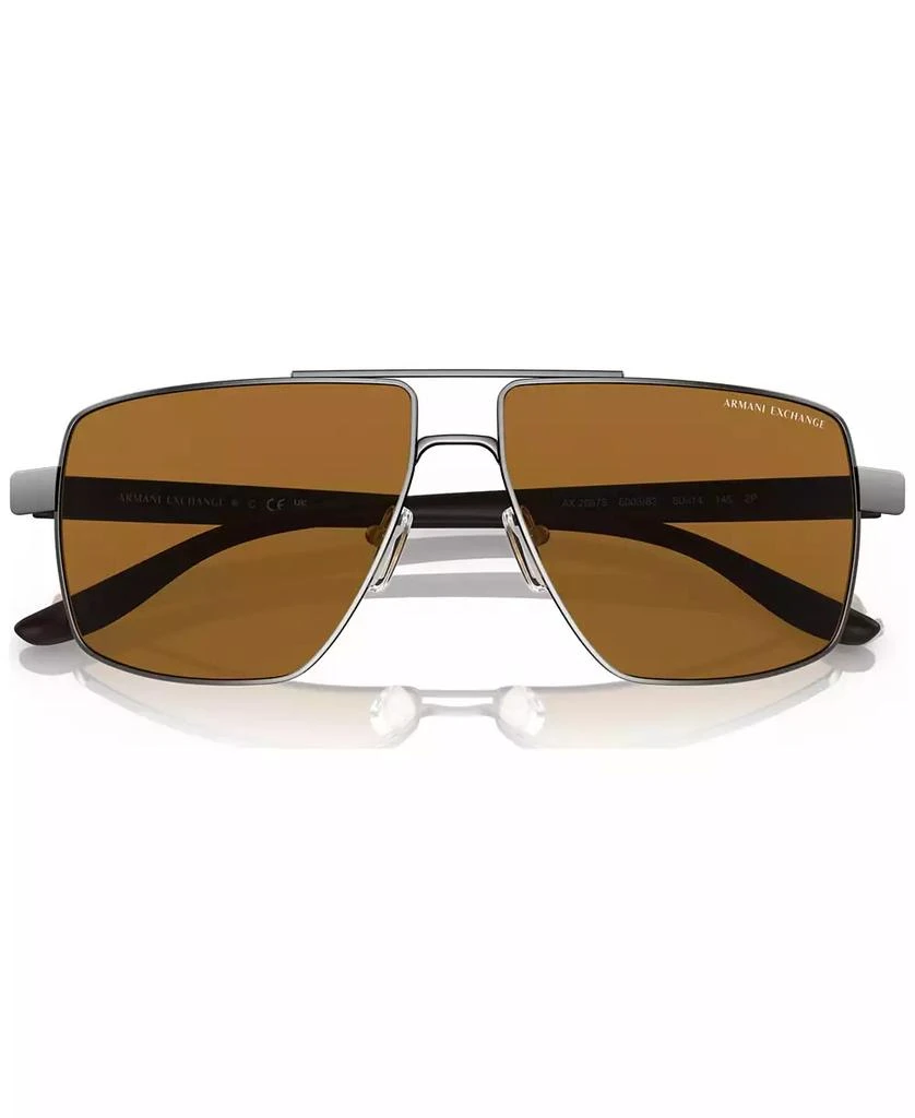 商品Armani Exchange|Men's Polarized Sunglasses, AX2037S60-P,价格¥803,第5张图片详细描述