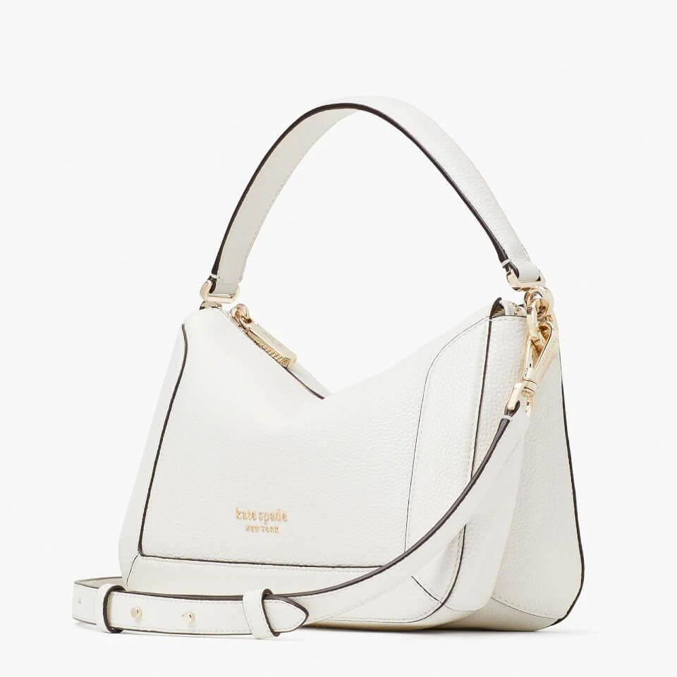 商品Kate Spade|Kate Spade New York Women's Crush Pebbled Medium Cross Body Bag - Optic White,价格¥1602,第3张图片详细描述