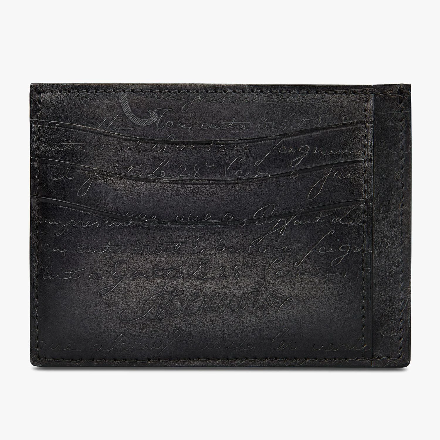【预售】 伯鲁提 24秋冬 男士 卡包 Bambou Tetris Scritto Leather Card Holder BAMBOU__TETRIS__NEO-JOUR-V2_K02 商品