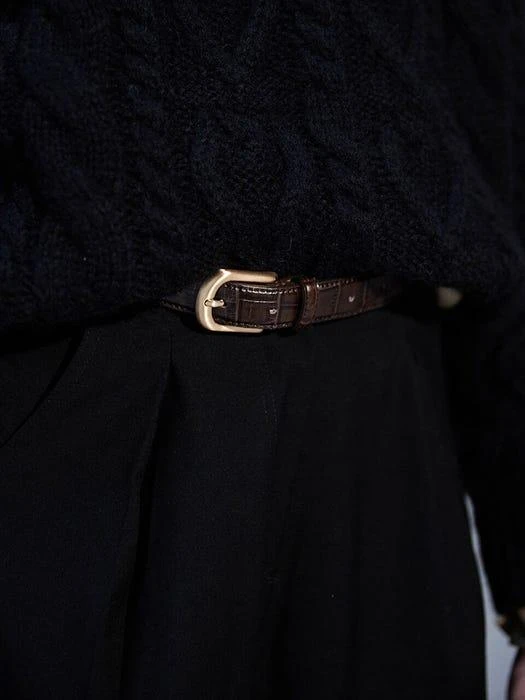 商品OUI MAIS NON|Sofia Classic Leather Belt_2 Colors,价格¥707,第3张图片详细描述